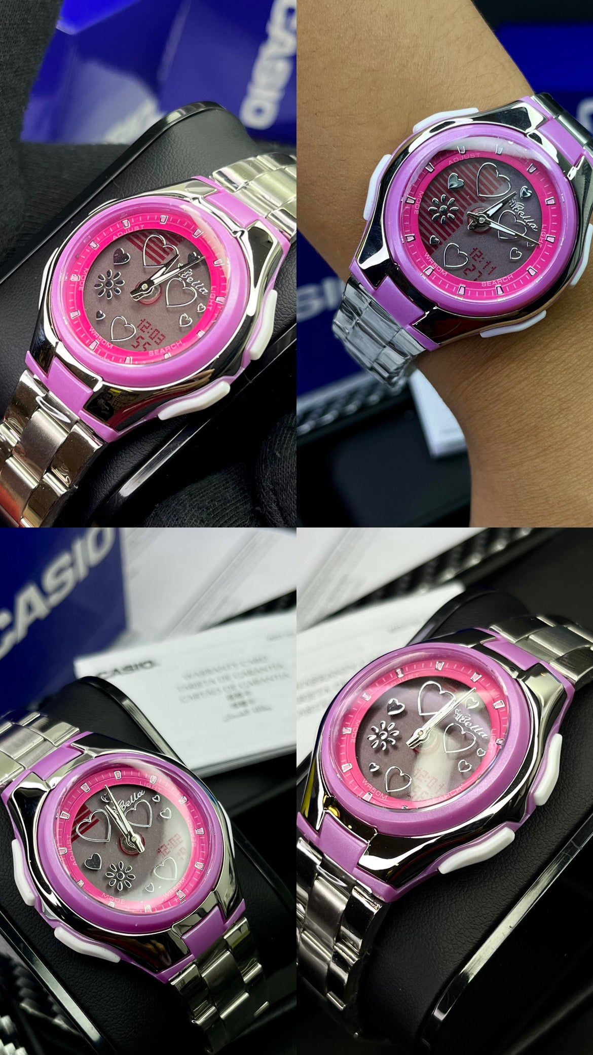 CASIO DOBLE HORA PARA DAMA REF-PF