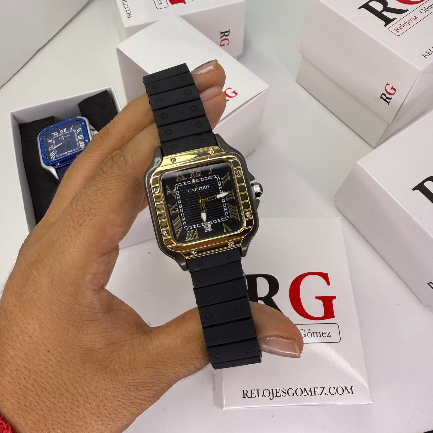 CARTIER DO´SANTOS GOMA PARA HOMBRE REF-ND