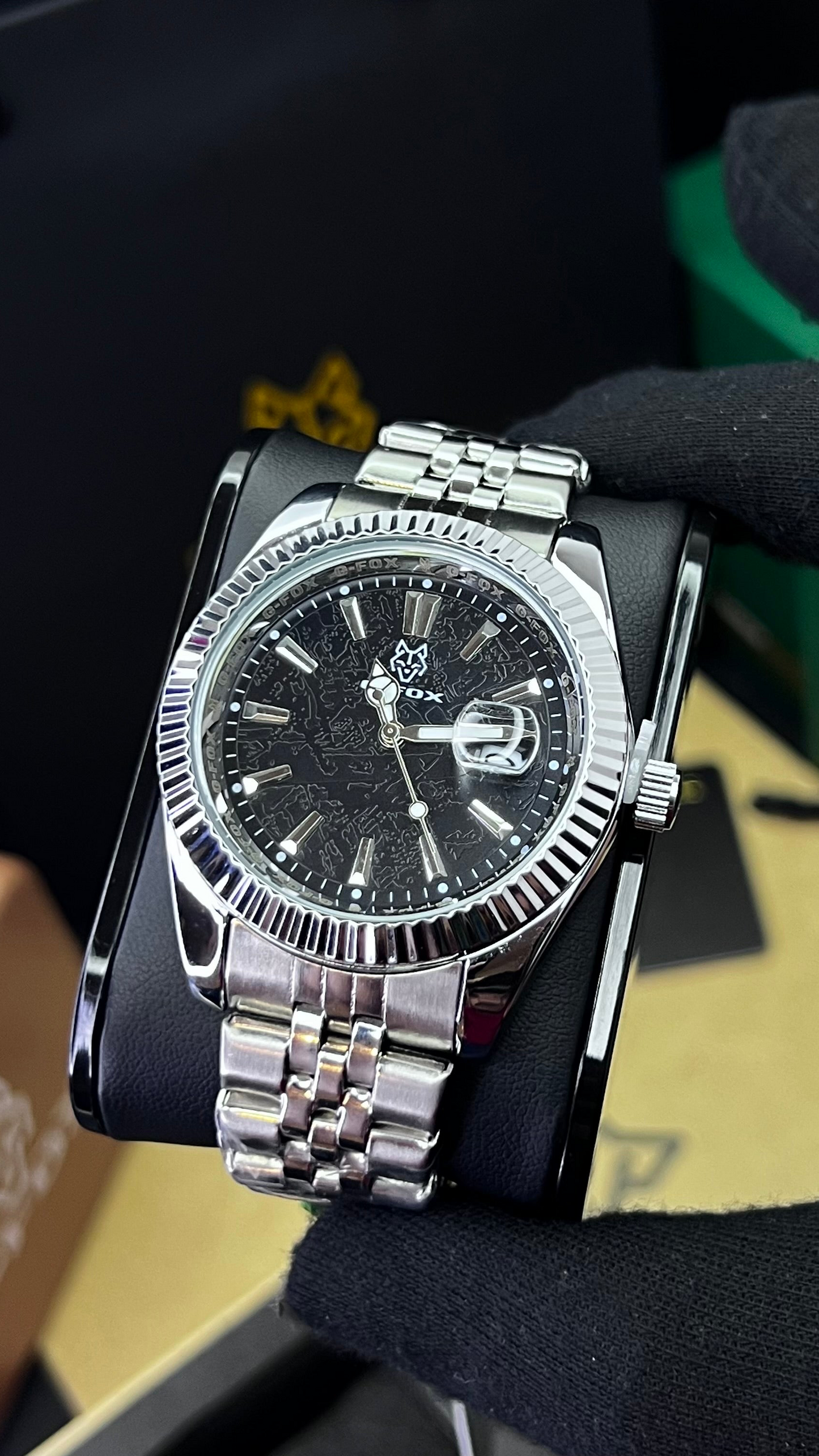 G FOX ORIGINAL x RLX SUMERGIBLE PARA HOMBRE REF-DAY DATE 22011-PN