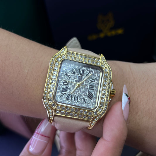 G FOX ORIGINAL x CARTIER PARA DAMA SUMERGIBLE  REF-SANTOS CUBANO-1264-B