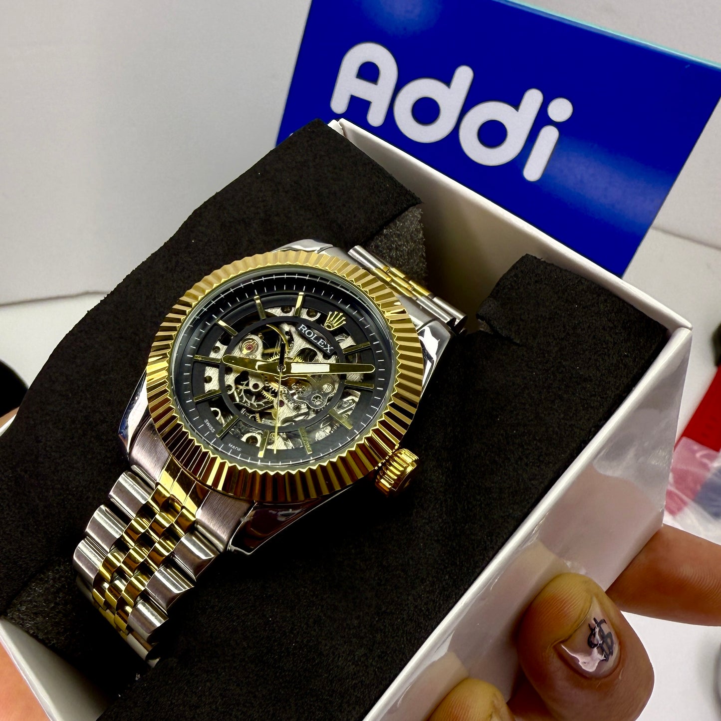 RLX AUTOMATICO CORAZON ABIERTO PRESIDET PARA HOMBRE REF-BN