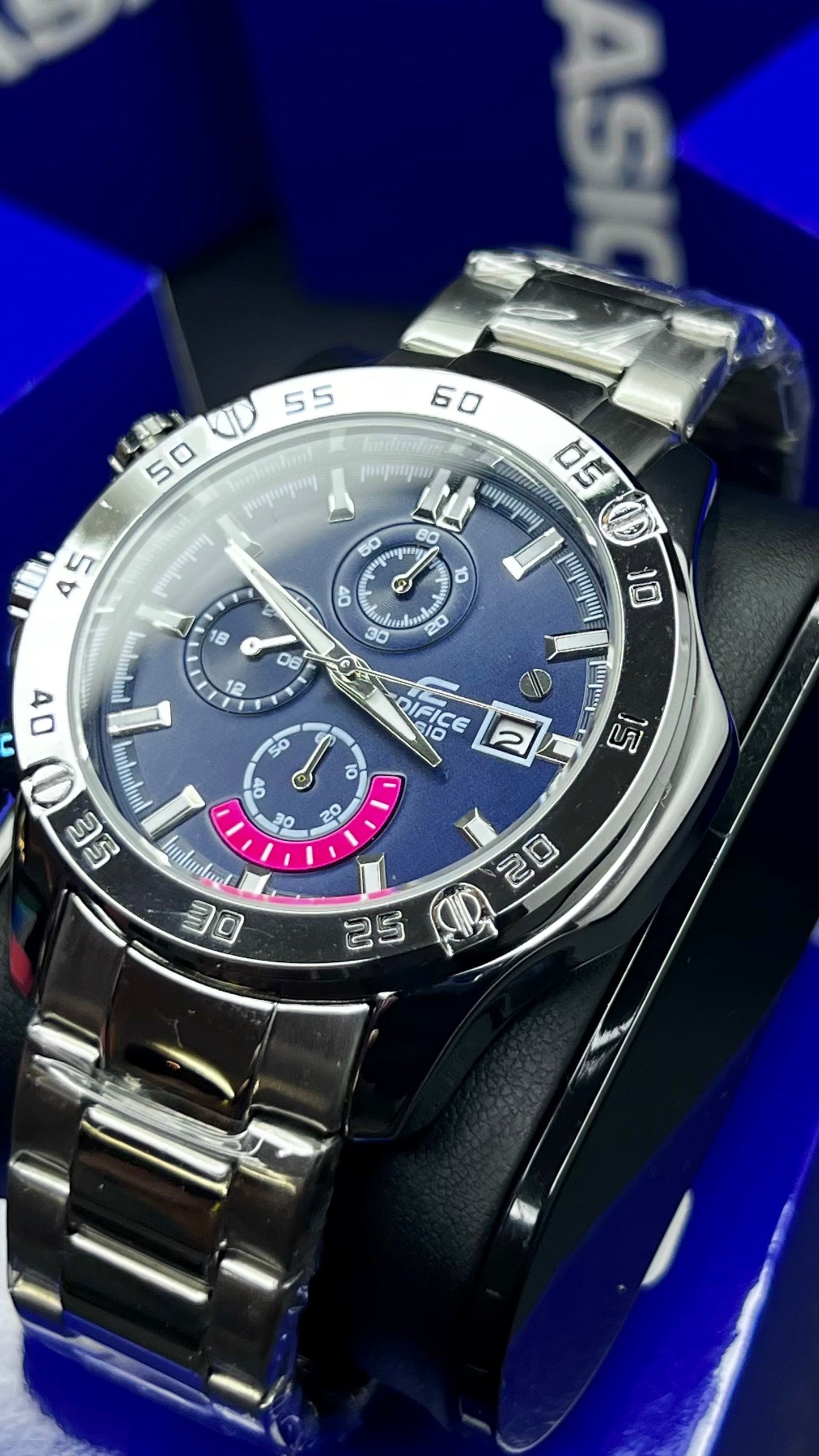 CASIO EDIFICE EFR 558  FUNCIONAL PARA HOMBRE REF-PA1