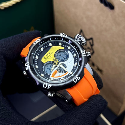 G FOX ORIGINAL DOBLE HORA POR INVICTA SUMERGIBLE PARA HOMBRE REF-1976G2-NA