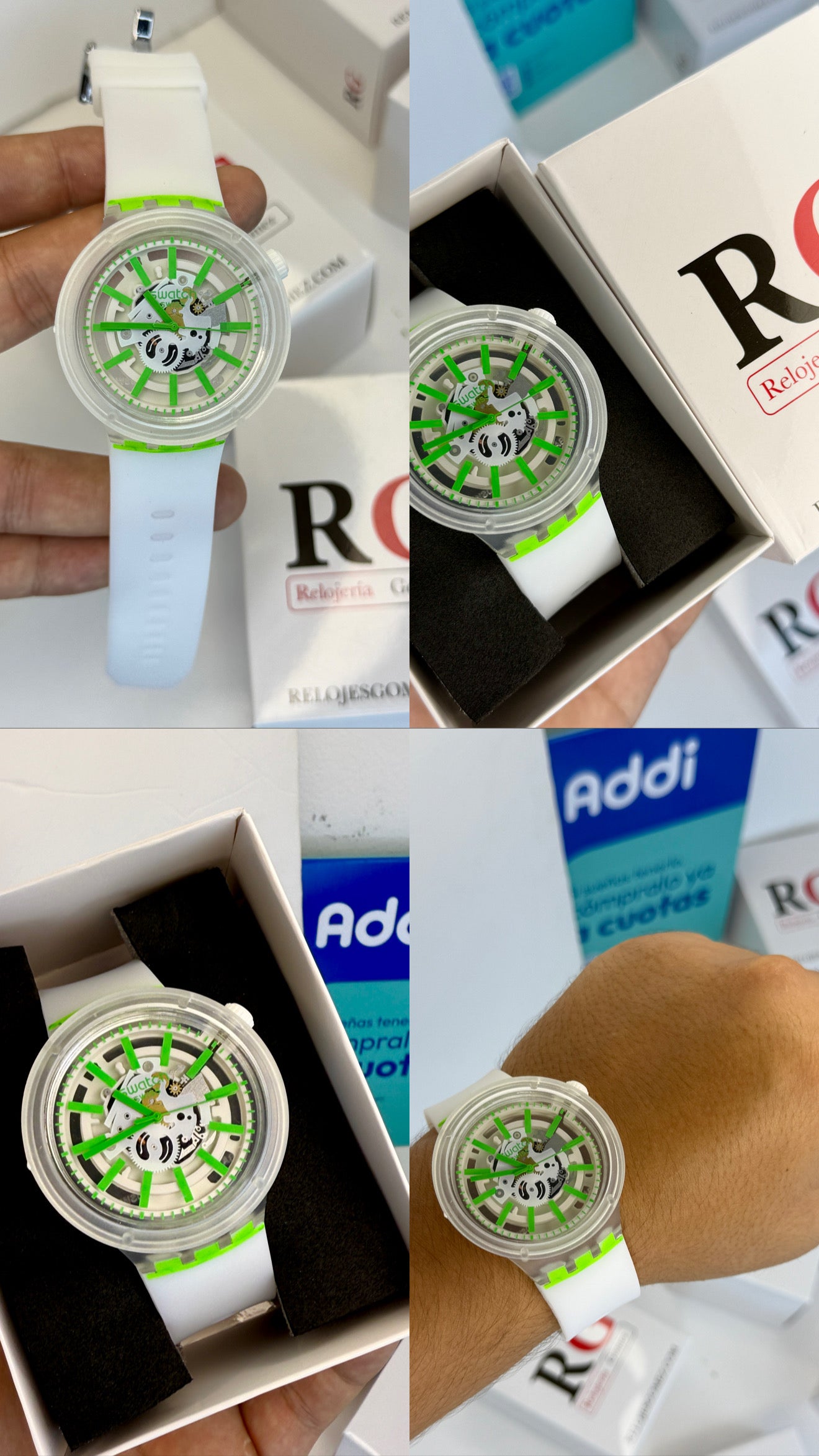 SWATCH TRANSPARENTE PARA HOMBRE REF-BV