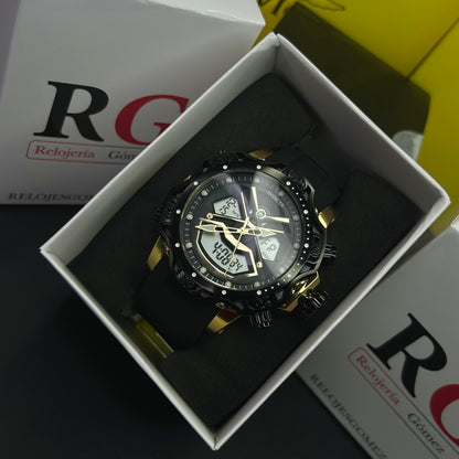 INVICTA DOBLE HORA PARA HOMBRE REF-1837-NDA