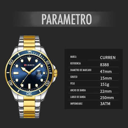 CURREN ORIGINAL X RLX SUMERGIBLE PARA HOMBRE REF SUBMARINE 8388-BA