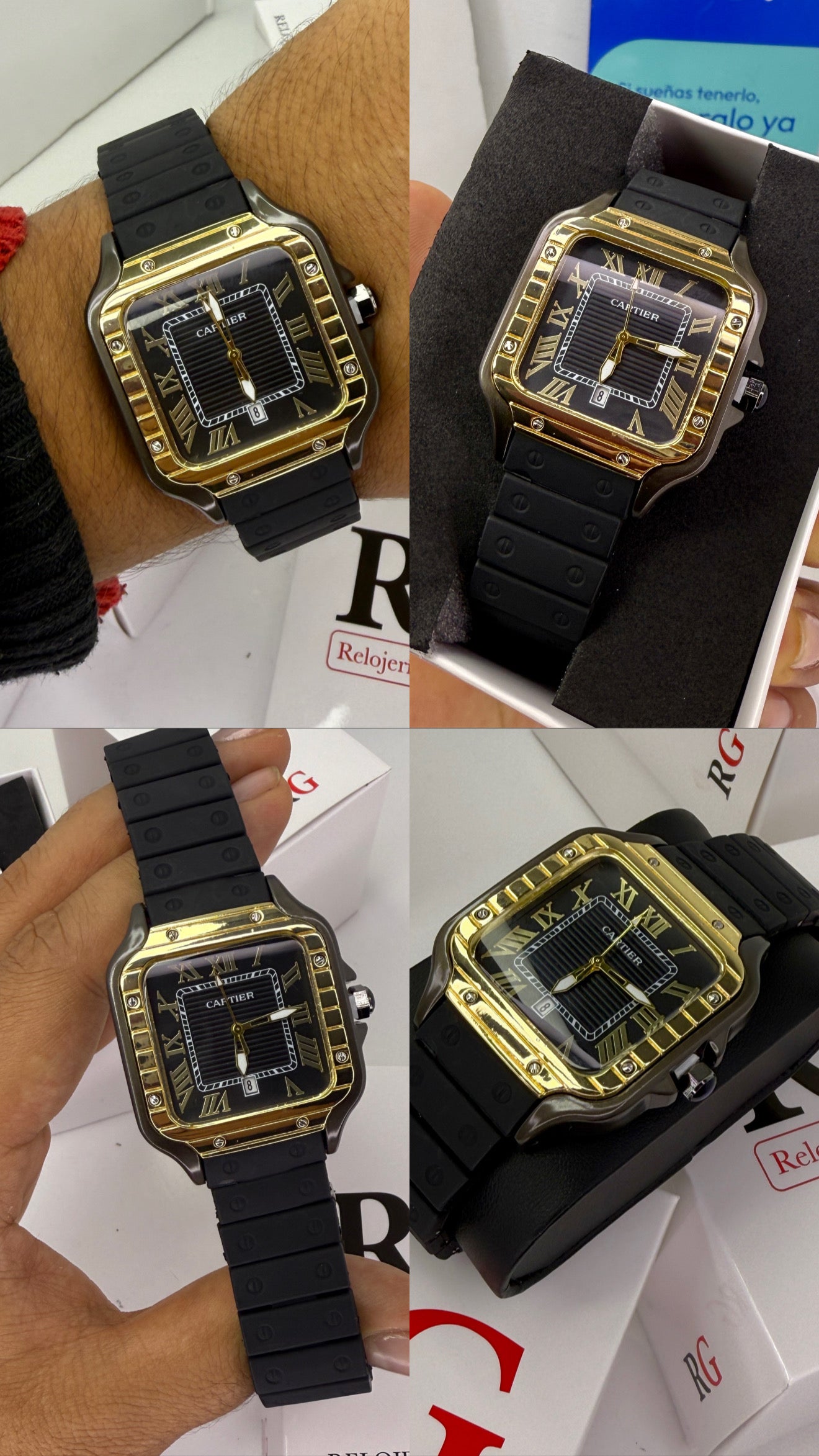 CARTIER DO´SANTOS GOMA PARA HOMBRE REF-ND