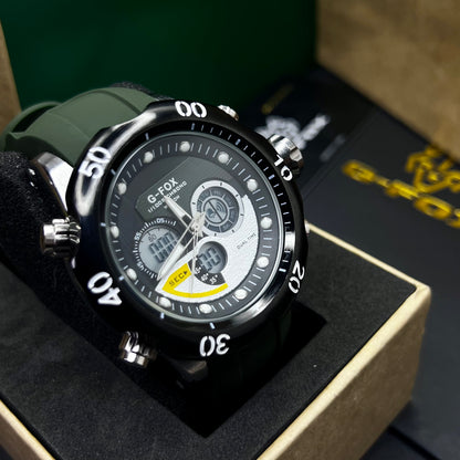 G FOX ORIGINAL DOBLE HORA POR INVICTA SUMERGIBLE PARA HOMBRE REF-1976G2-V