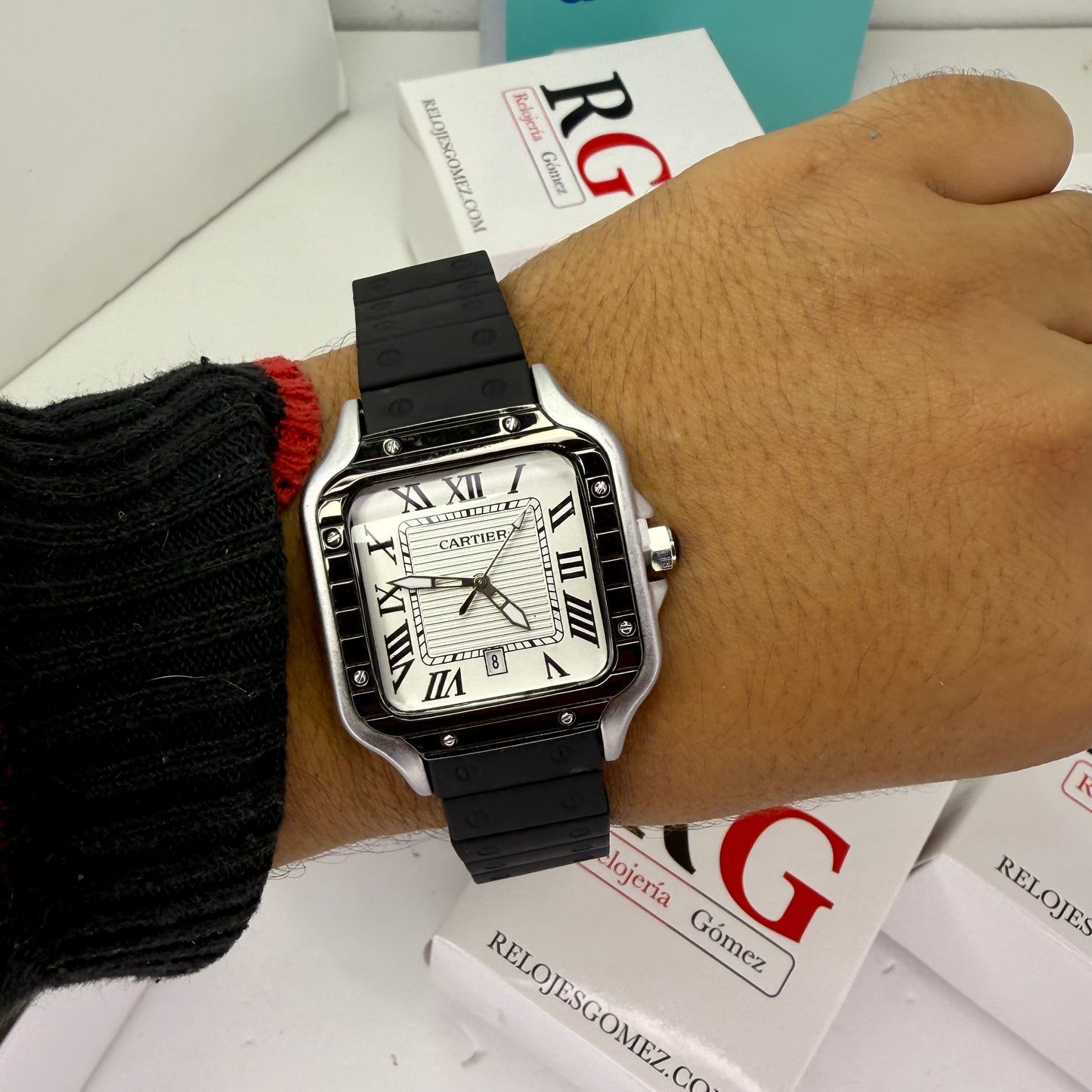 CARTIER DO´SANTOS GOMA PARA HOMBRE REF-NPB