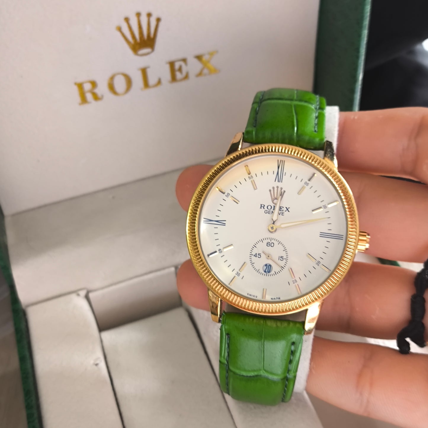 RLX OYSTER PERPETUAL CUERO PARA HOMBRE REF-VD