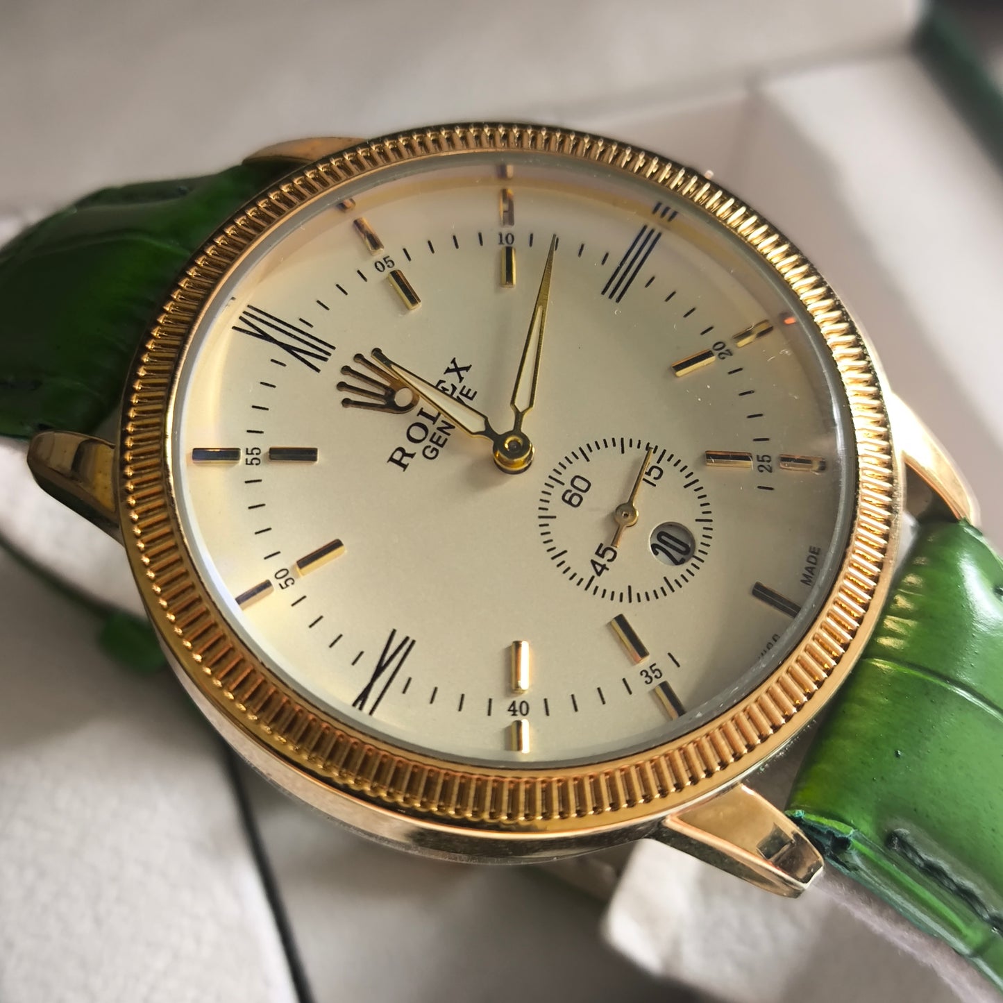 RLX OYSTER PERPETUAL CUERO PARA HOMBRE REF-VD