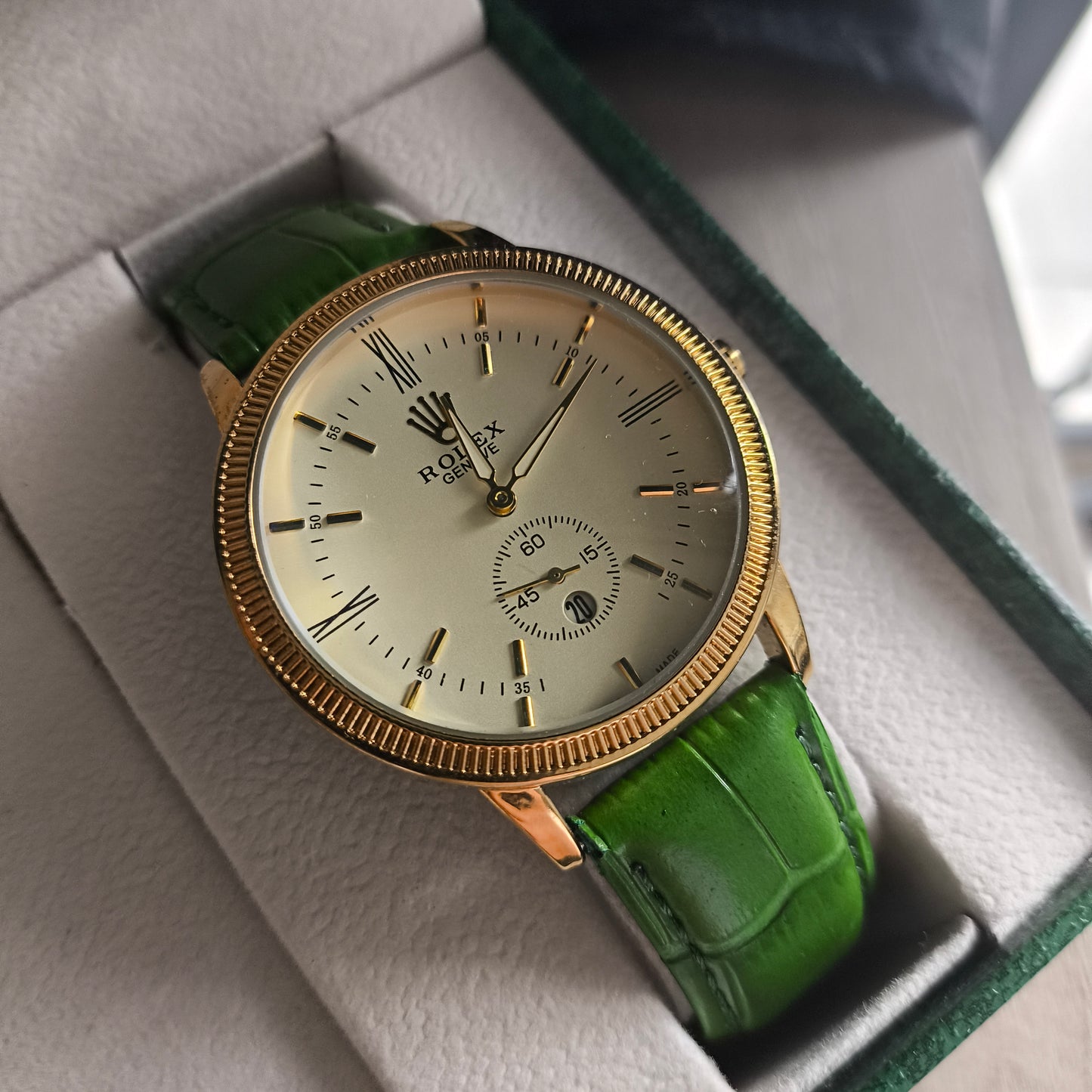RLX OYSTER PERPETUAL CUERO PARA HOMBRE REF-VD