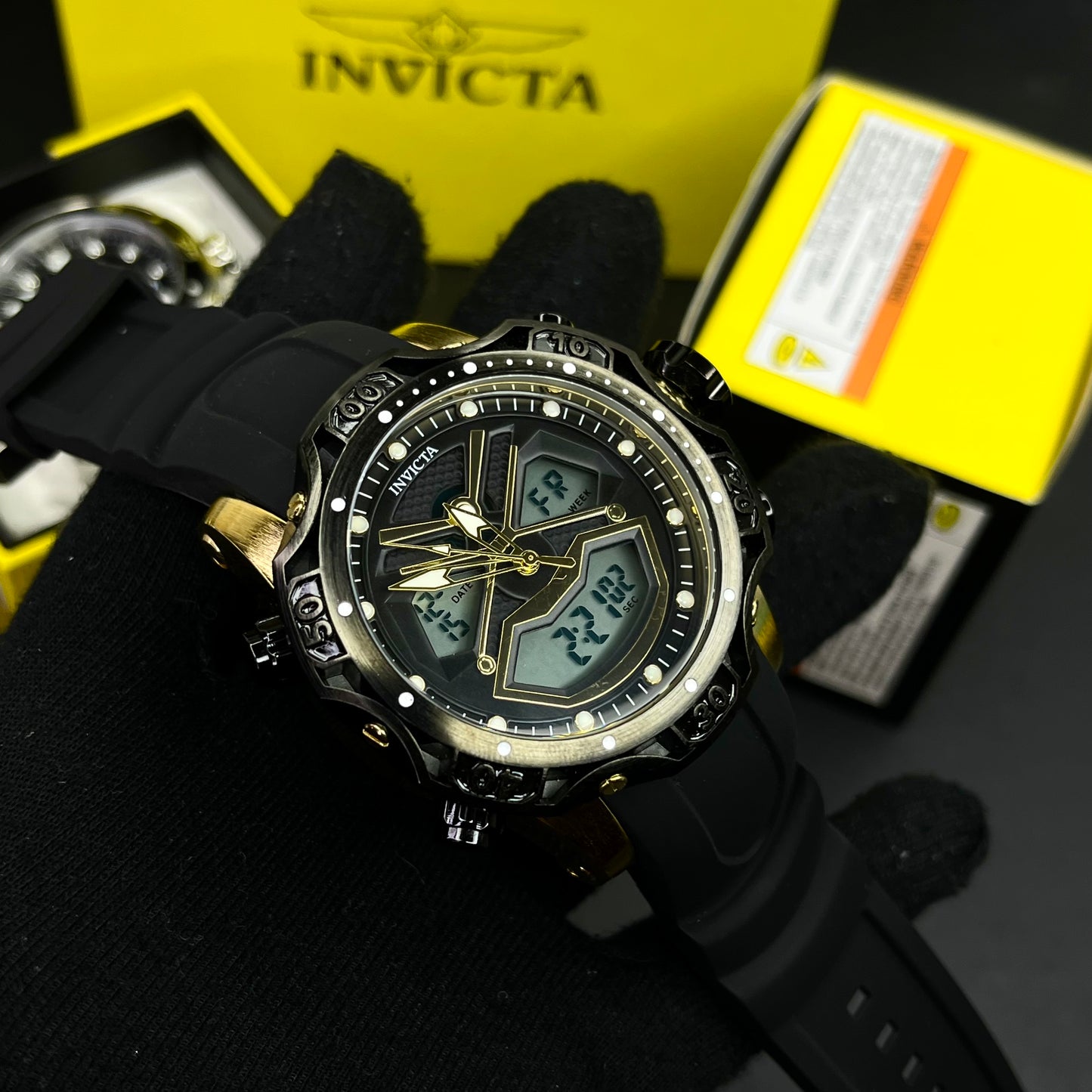 INVICTA DOBLE HORA PARA HOMBRE REF-1837-NDA