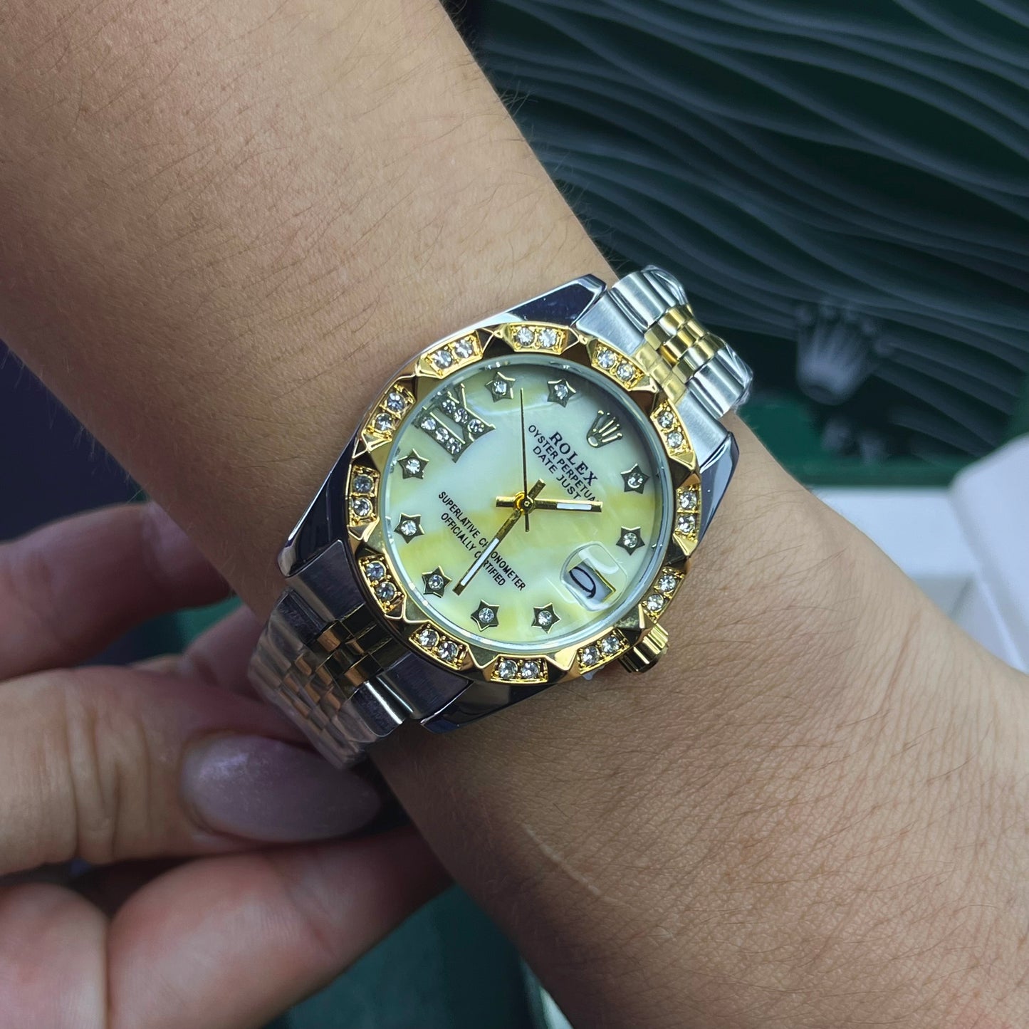 RLX DATE JUST CUBANO PARA MUJER REF-BD