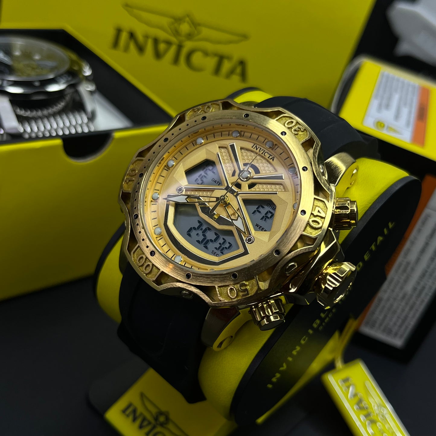 INVICTA DOBLE HORA PARA HOMBRE REF-1837-ND