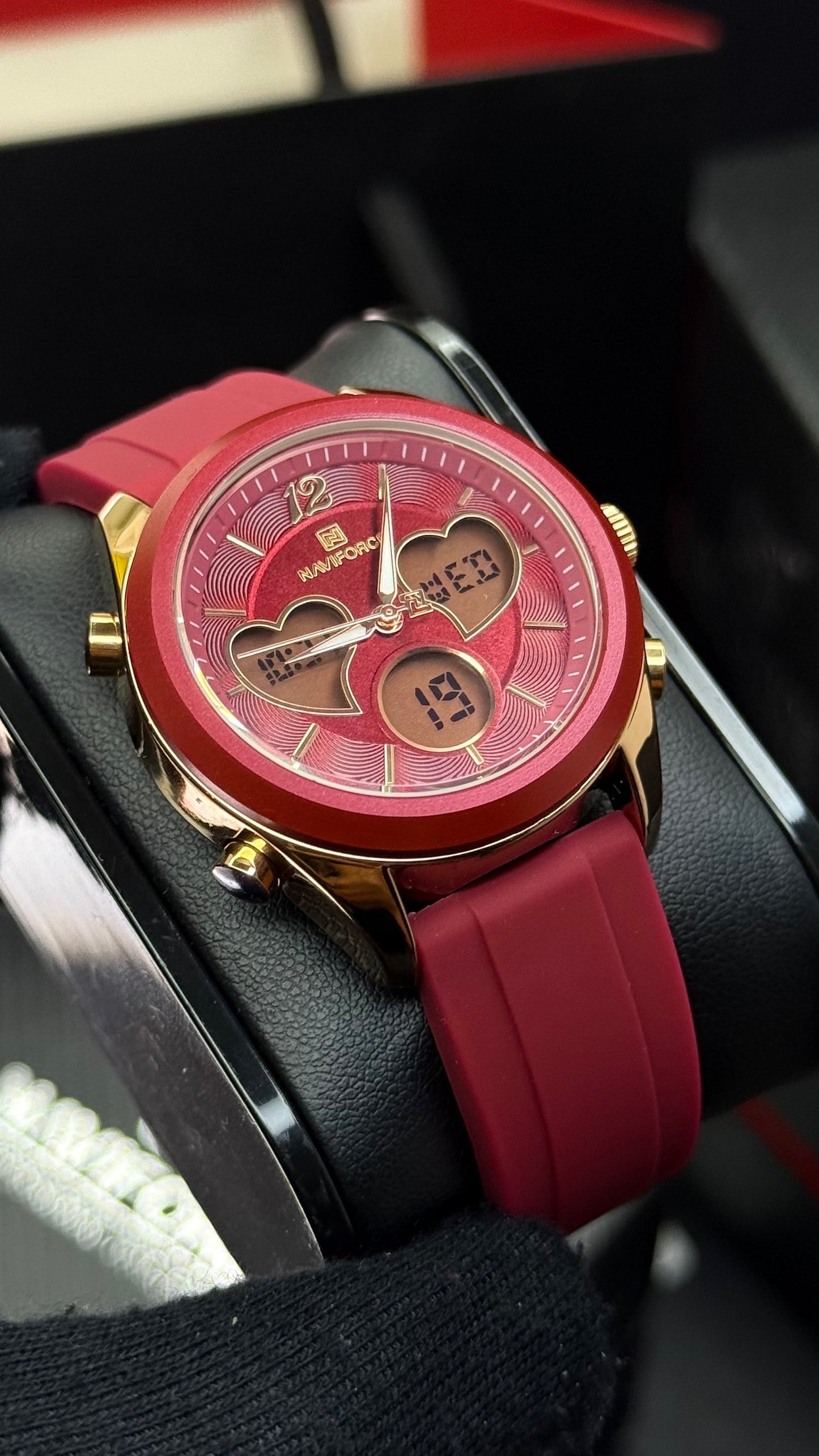 NAVIFORCE DOBLE HORA ORIGINAL PARA DAMA REF NF5045-R