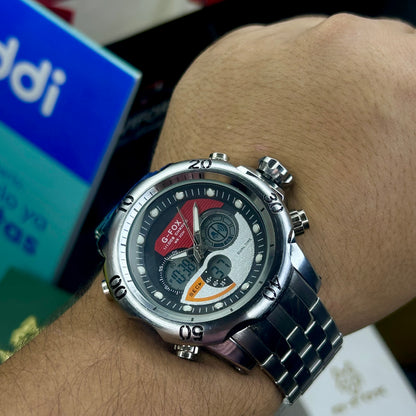 G FOX ORIGINAL DOBLE HORA POR INVICTA SUMERGIBLE PARA HOMBRE REF-1976-PR