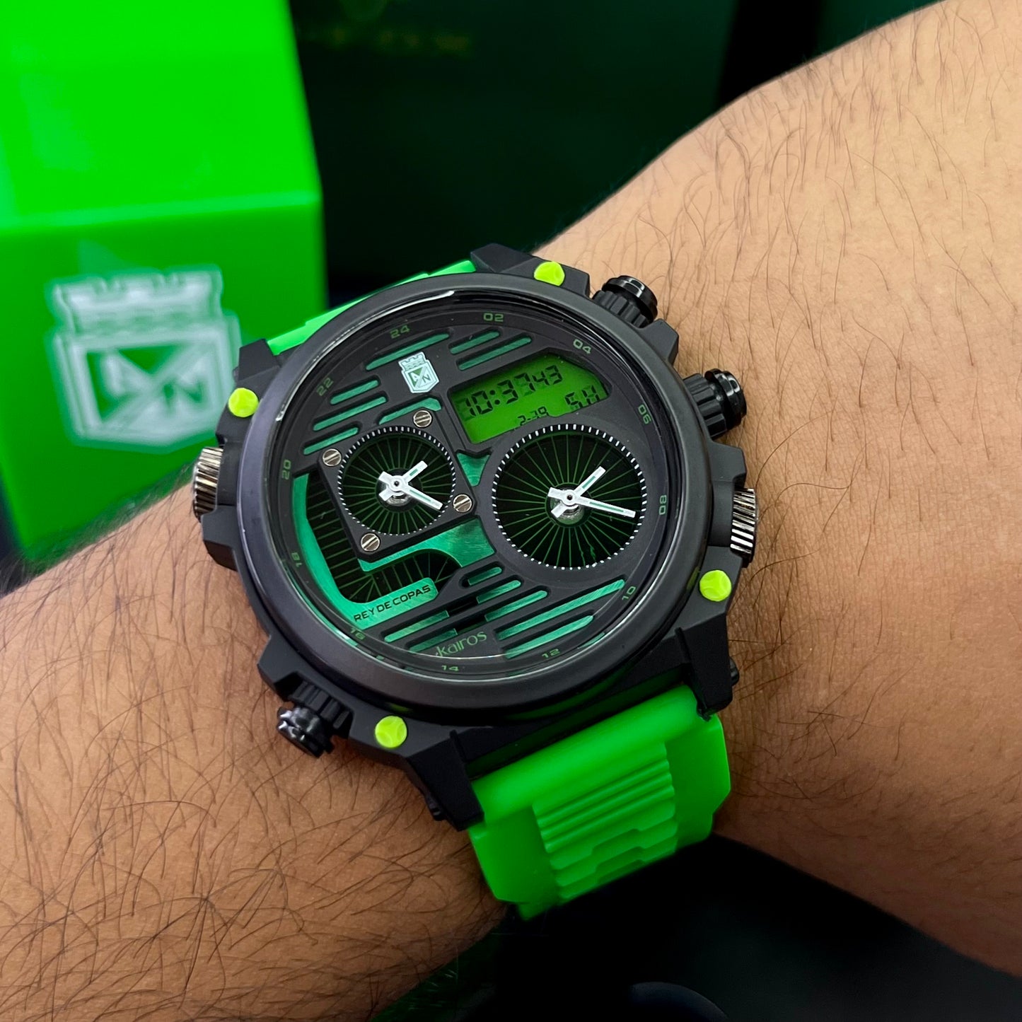 KAIROS ORIGINAL DEL ATLETICO NACIONAL DOBLE PULSO PARA HOMBRE