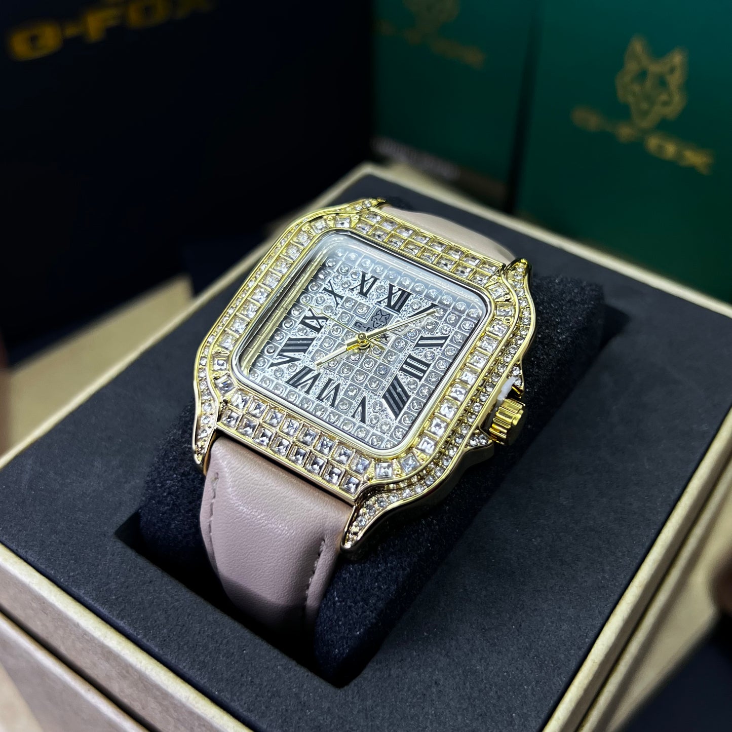 G FOX ORIGINAL x CARTIER PARA DAMA SUMERGIBLE  REF-SANTOS CUBANO-1264-B