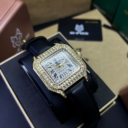 G FOX ORIGINAL x CARTIER PARA UNISEX SUMERGIBLE  REF-SANTOS CUBANO-1264-NB