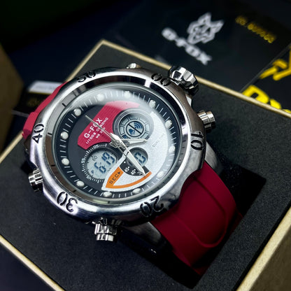 G FOX ORIGINAL DOBLE HORA POR INVICTA SUMERGIBLE PARA HOMBRE REF-1976G2-R