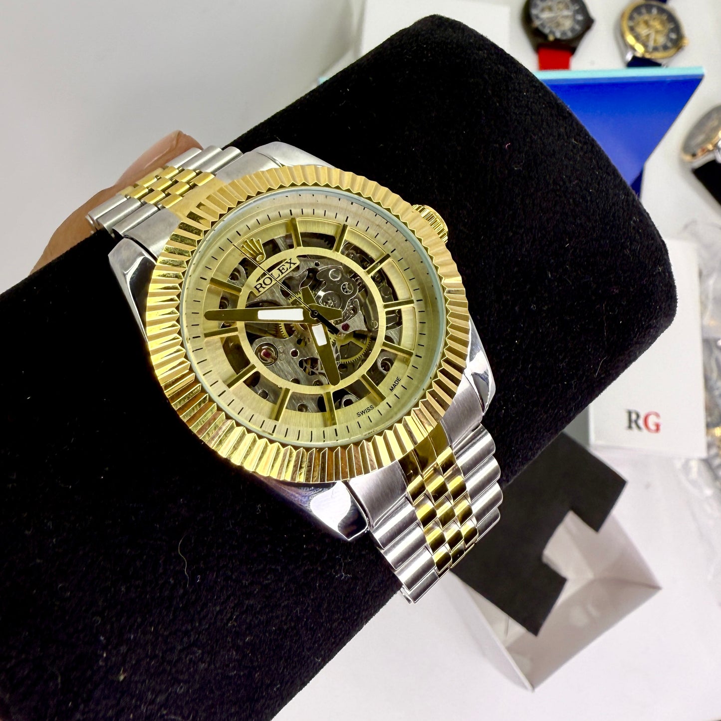RLX AUTOMATICO CORAZON ABIERTO PRESIDET PARA HOMBRE REF-BD