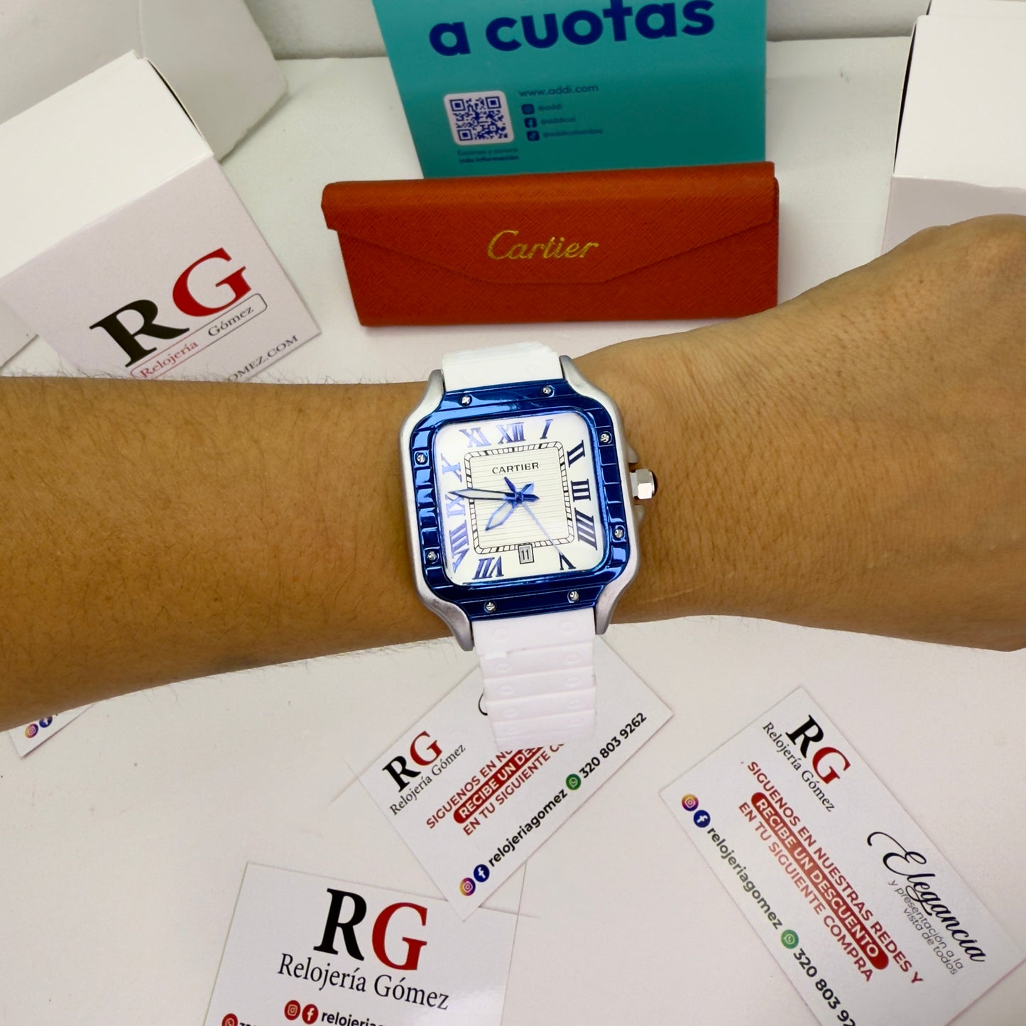 CARTIER DO´SANTOS GOMA PARA HOMBRE REF-BAB