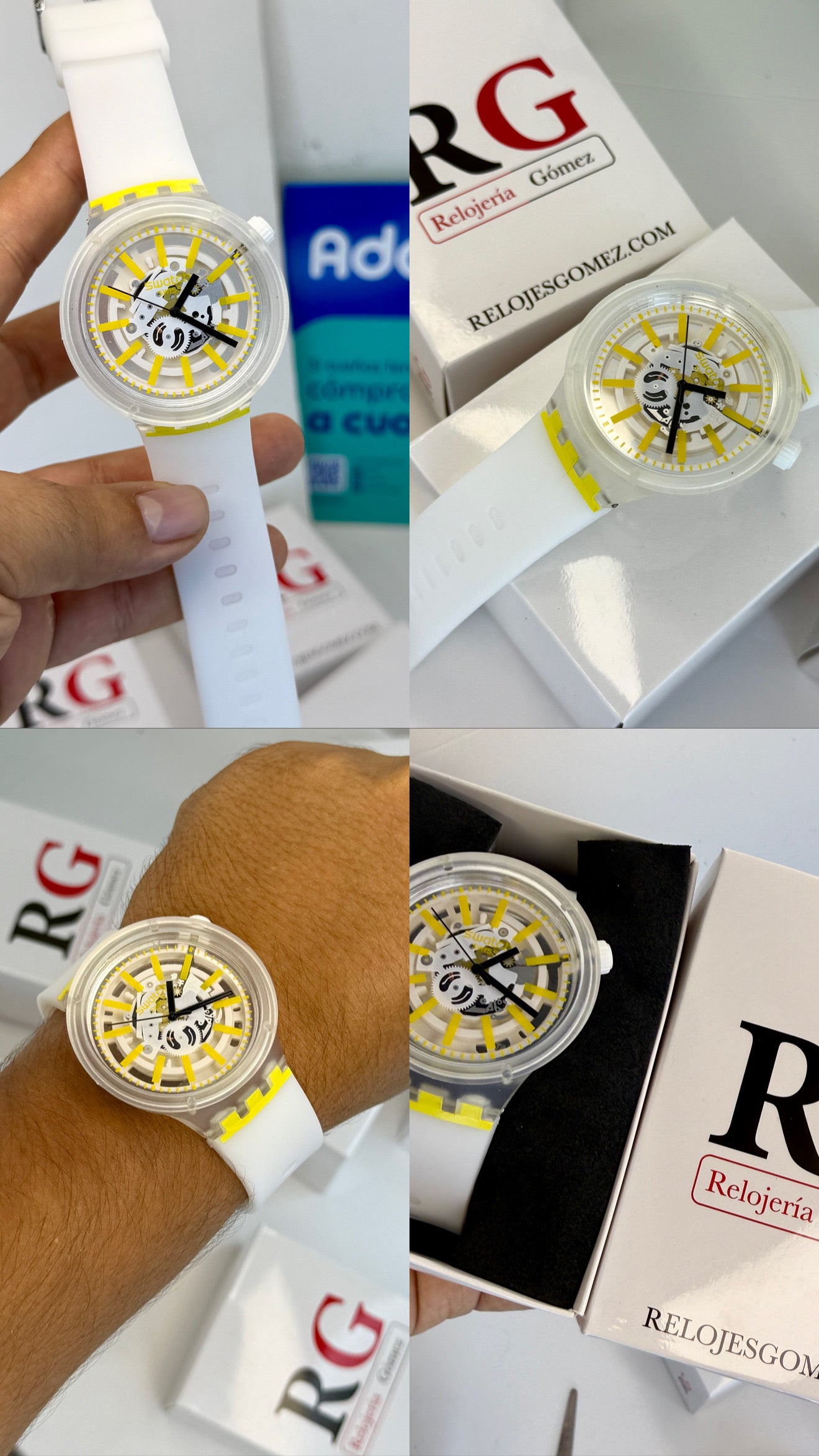 SWATCH TRANSPARENTE PARA HOMBRE REF-BA