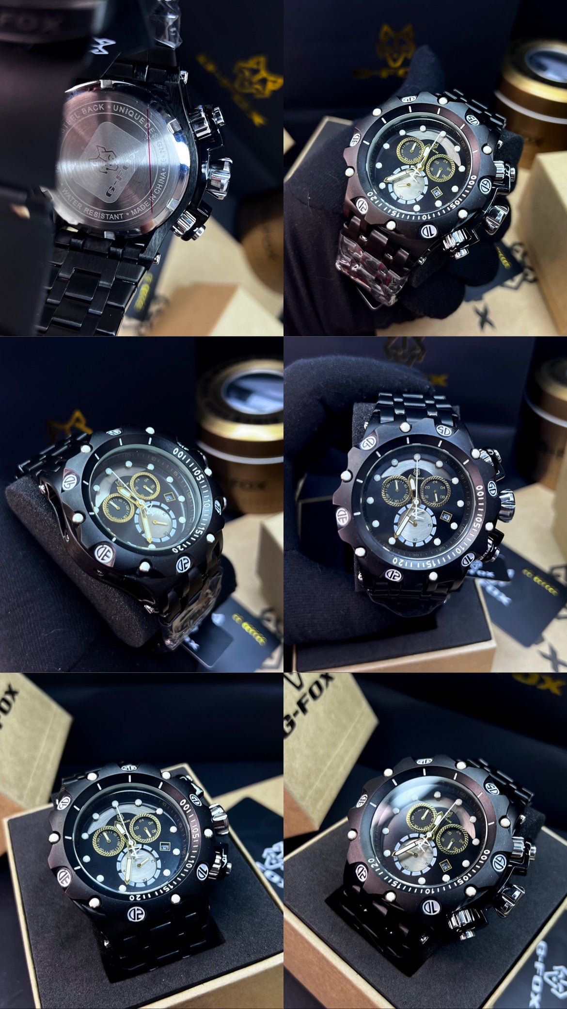 G FOX ORIGINAL FUNCIONAL POR INVICTA SUMERGIBLE PARA HOMBRE REF- NN
