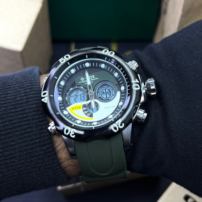 G FOX ORIGINAL DOBLE HORA POR INVICTA SUMERGIBLE PARA HOMBRE REF-1976G2-V