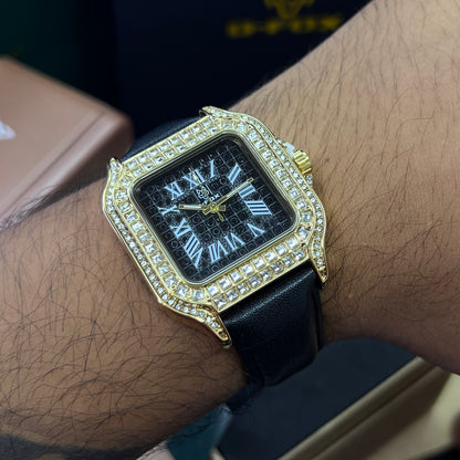 G FOX ORIGINAL x CARTIER PARA UNISEX SUMERGIBLE  REF-SANTOS CUBANO-1264-NN