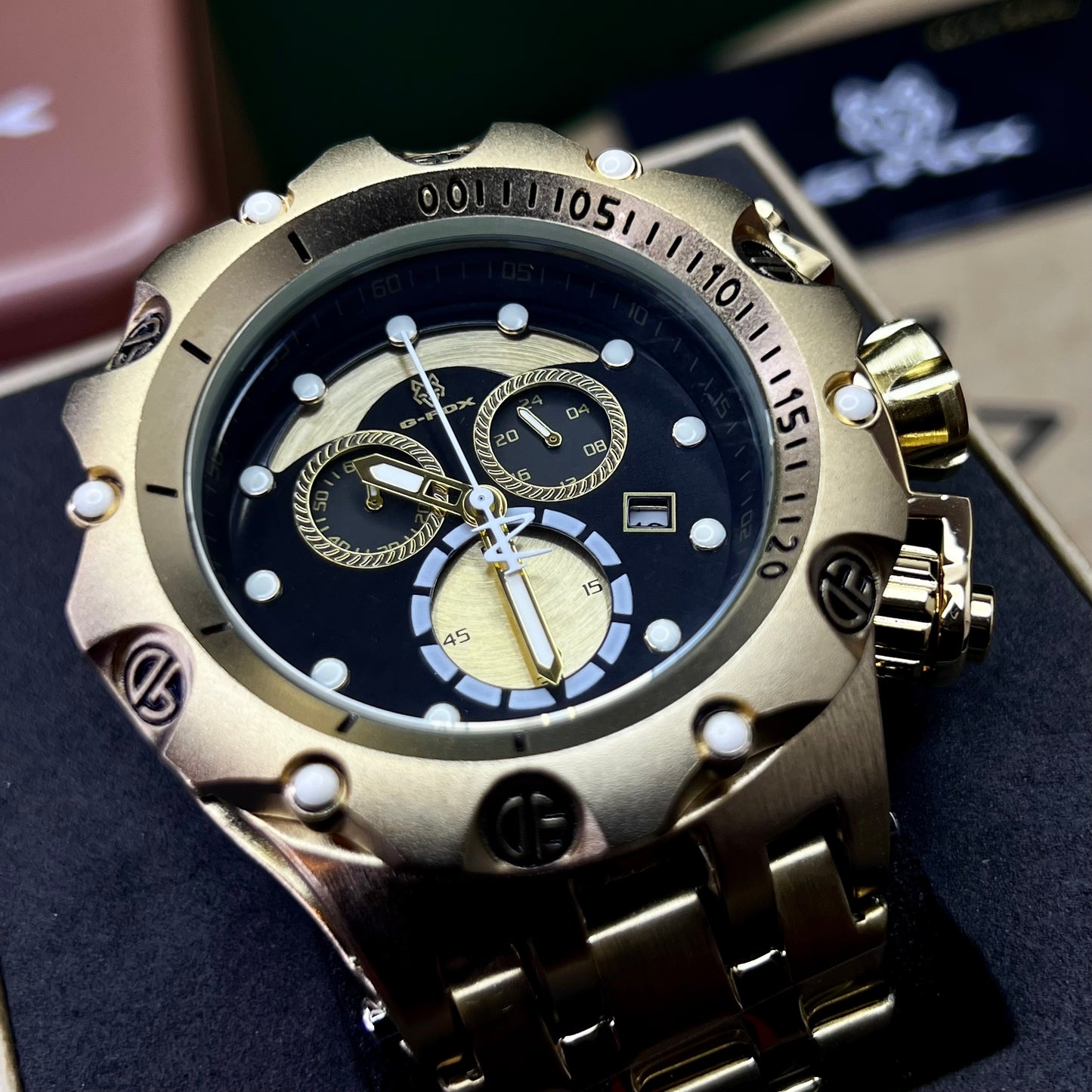 G FOX ORIGINAL FUNCIONAL POR INVICTA SUMERGIBLE PARA HOMBRE REF- DN