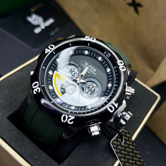 G FOX ORIGINAL DOBLE HORA POR INVICTA SUMERGIBLE PARA HOMBRE REF-1976G2-V