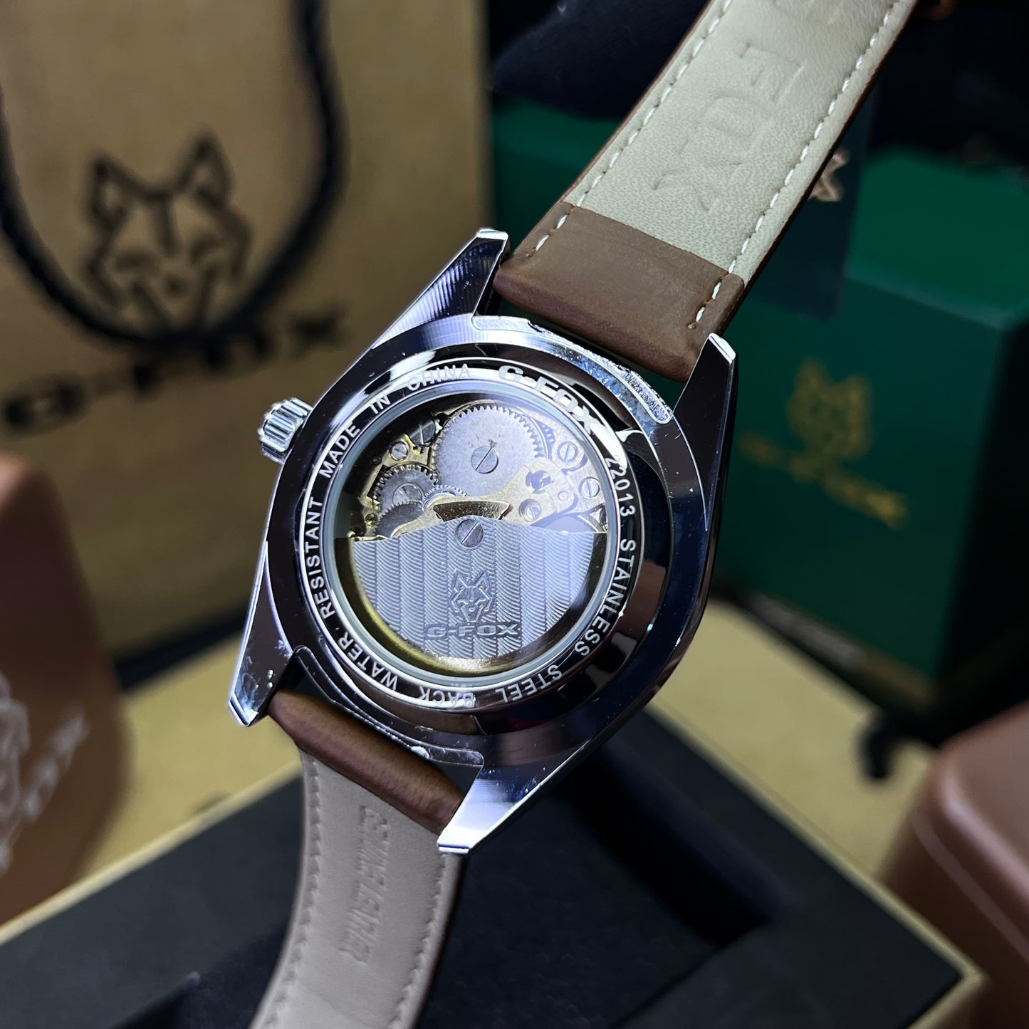 G FOX ORIGINAL x RLX SUMERGIBLE PARA HOMBRE AUTOMATICO REF-PRESIDENT 22013-CPB