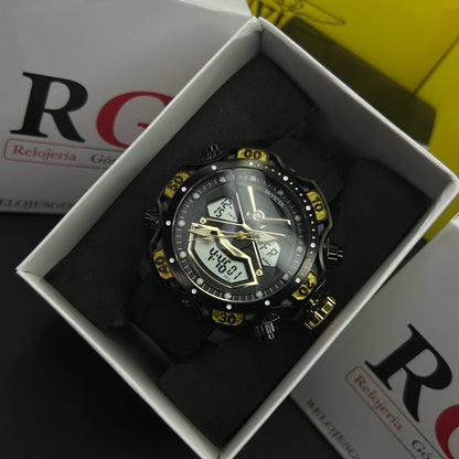 INVICTA DOBLE HORA PARA HOMBRE REF-1837-NND
