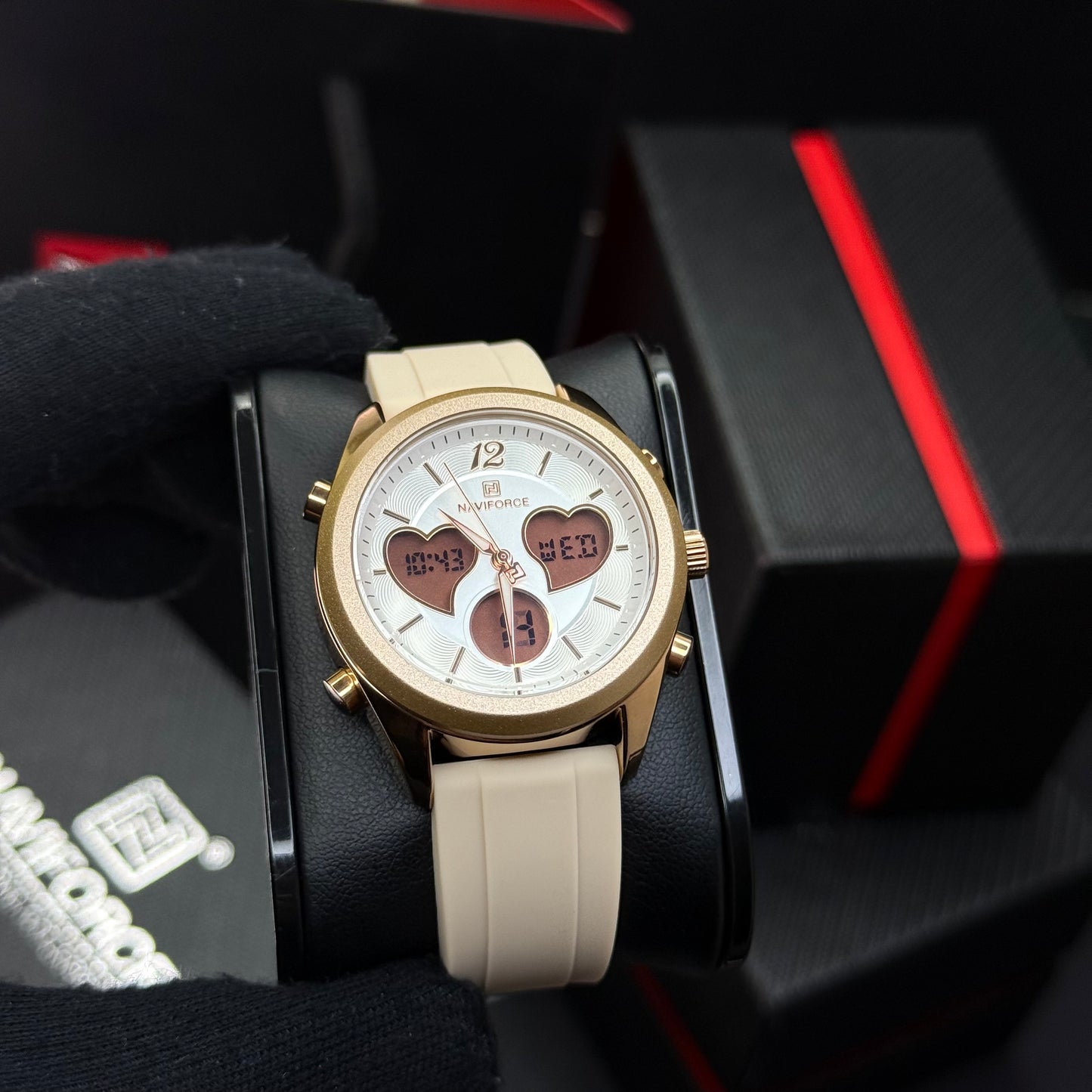 NAVIFORCE DOBLE HORA ORIGINAL PARA DAMA REF NF5045-RC