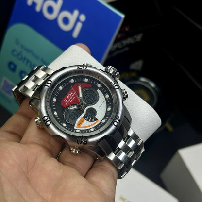 G FOX ORIGINAL DOBLE HORA POR INVICTA SUMERGIBLE PARA HOMBRE REF-1976-PR