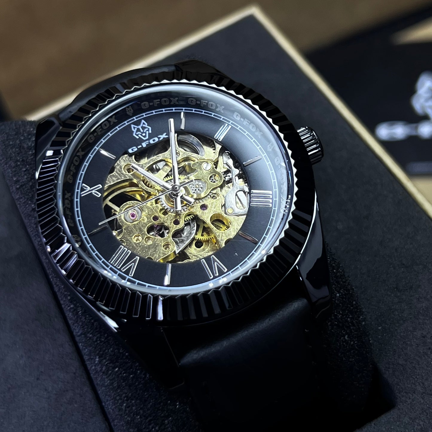 G FOX ORIGINAL x RLX SUMERGIBLE PARA HOMBRE AUTOMATICO REF-PRESIDENT 22013-NN