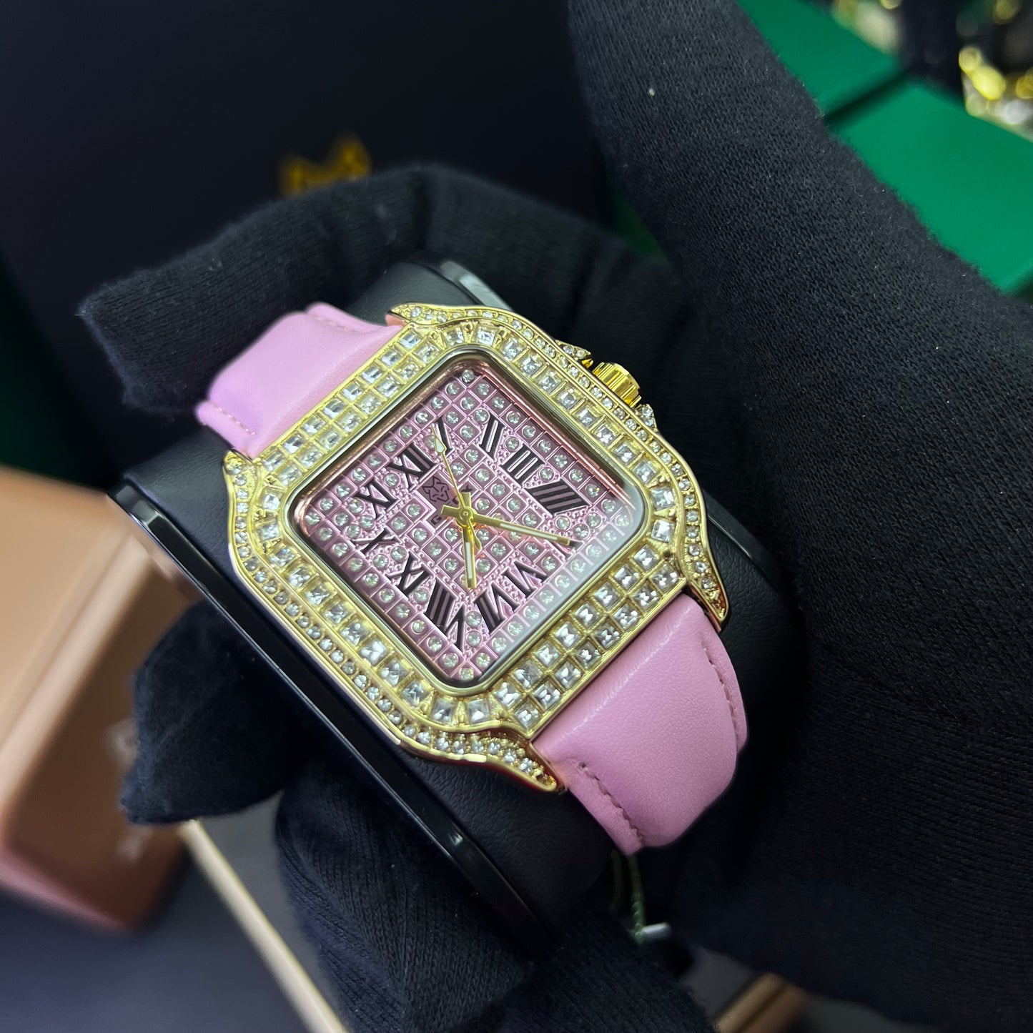 G FOX ORIGINAL x CARTIER PARA DAMA SUMERGIBLE  REF-SANTOS CUBANO-1264-R