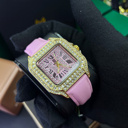 G FOX ORIGINAL x CARTIER PARA DAMA SUMERGIBLE  REF-SANTOS CUBANO-1264-R