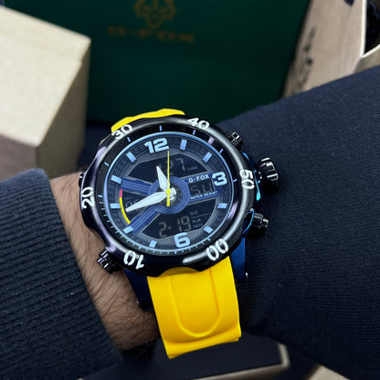 G FOX ORIGINAL DOBLE HORA POR INVICTA SUMERGIBLE PARA HOMBRE REF-1976G1-A