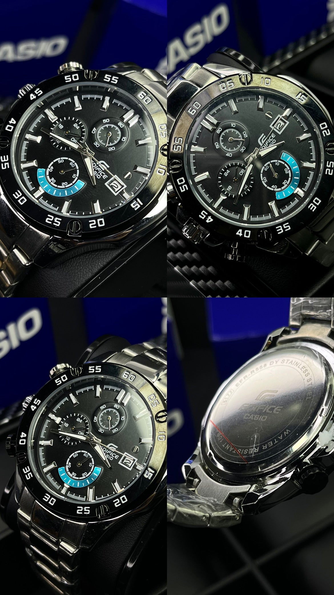 CASIO EDIFICE EFR 558  FUNCIONAL PARA HOMBRE REF-PN