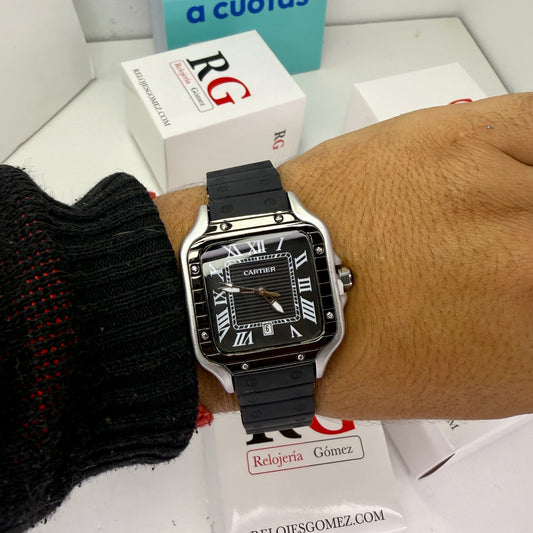 CARTIER DO´SANTOS GOMA PARA HOMBRE REF-NPN