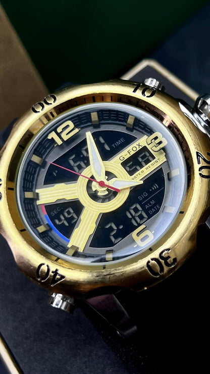 G FOX ORIGINAL DOBLE HORA POR INVICTA SUMERGIBLE PARA HOMBRE REF-1976G1-ND