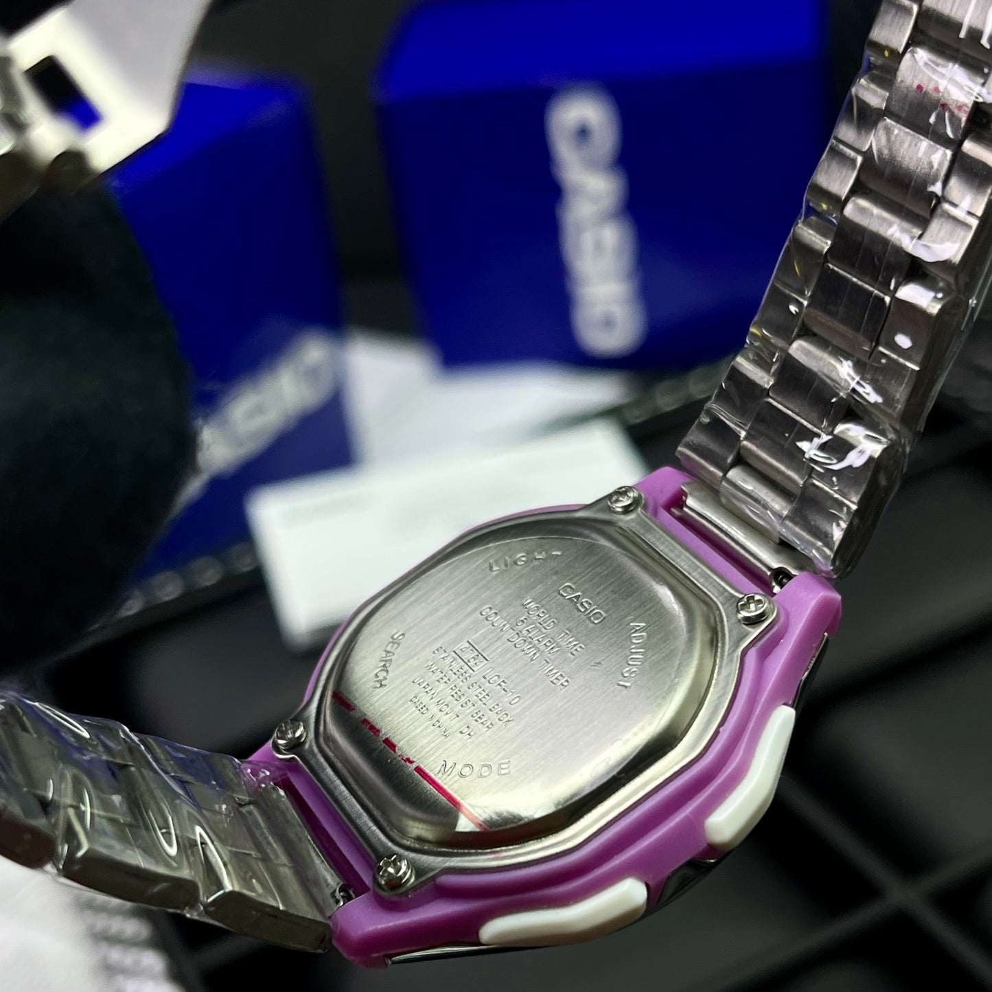 CASIO DOBLE HORA PARA DAMA REF-PF