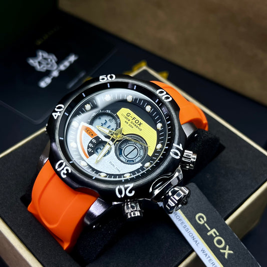 G FOX ORIGINAL DOBLE HORA POR INVICTA SUMERGIBLE PARA HOMBRE REF-1976G2-NA