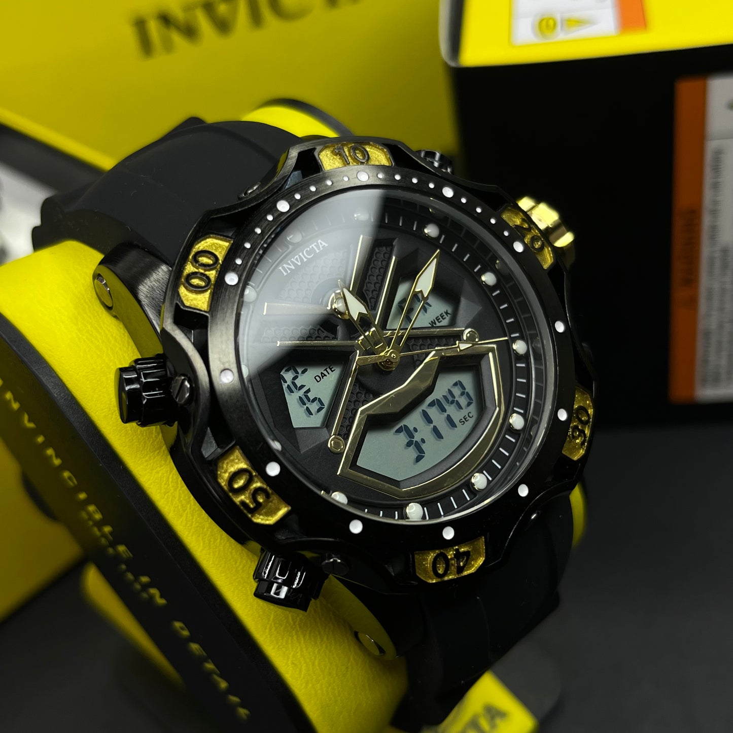 INVICTA DOBLE HORA PARA HOMBRE REF-1837-NND