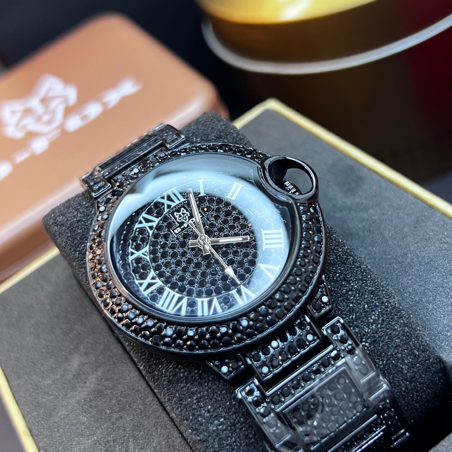 G FOX ORIGINAL x CARTIER PARA DAMA SUMERGIBLE  REF-TORBILLON CUBANO-1251-N