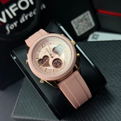 NAVIFORCE DOBLE HORA ORIGINAL PARA DAMA REF NF5045-R