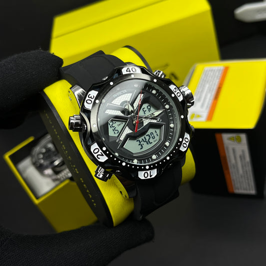 INVICTA DOBLE HORA PARA HOMBRE REF-1837-NPN